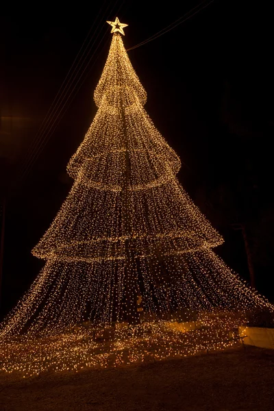 Jiskřivé vánoční strom — Stock fotografie
