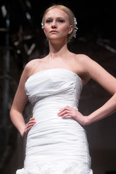 stock image Wedding dresses fashion show