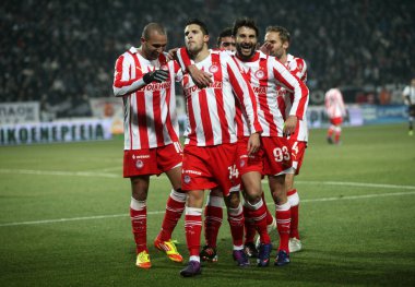 kutlama olympiakos ikinci gol