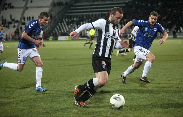 Jogo de futebol entre Paok e Atromitos (1-2 ) — Fotografia de Stock