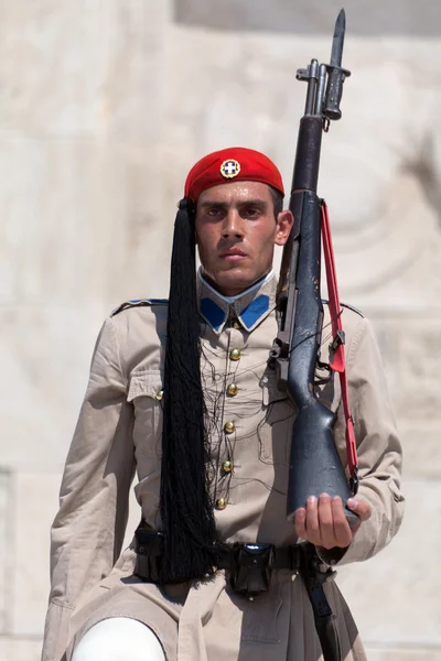 Evzones (presidential guards) — Stock Photo, Image