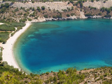 Elinda beach in Chios - Greece clipart