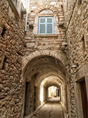 Mesta Köyü Sakız Adası Yunanistan