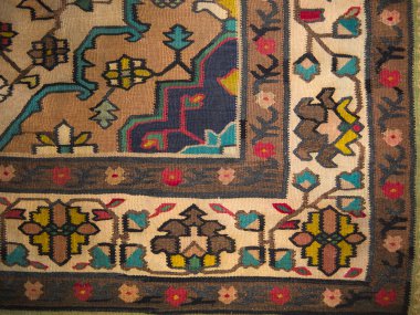 Traditional Greek Carpet Closeup clipart