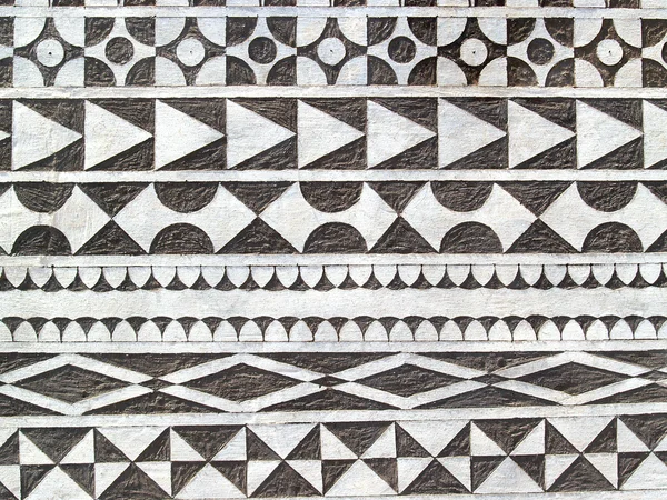 Técnica de decoração de parede tradicional — Fotografia de Stock