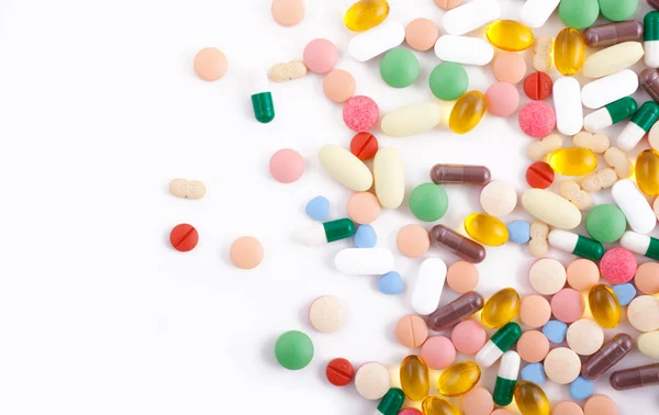 Comprimidos, comprimidos e cápsulas — Fotografia de Stock