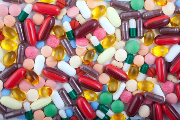 Comprimidos, comprimidos e cápsulas — Fotografia de Stock