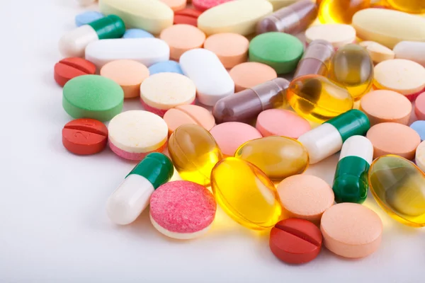 Tabletki, tabletki i kapsułki — Zdjęcie stockowe