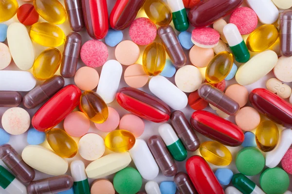 Tabletki, tabletki i kapsułki — Zdjęcie stockowe