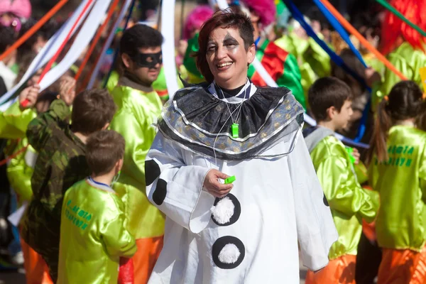 Deelnemer van carnival parade — Stockfoto
