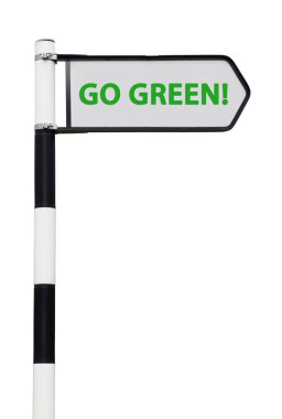 Go green sign clipart