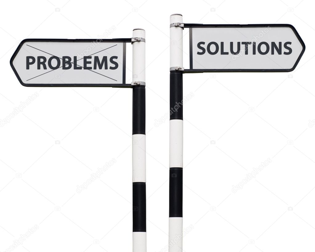 Solutions and problems signs