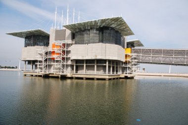 Lizbon, Portekiz bina modern oceanarium