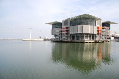 Lizbon, Portekiz bina modern oceanarium