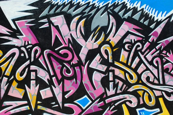 Ściana GRAFFITI — Zdjęcie stockowe