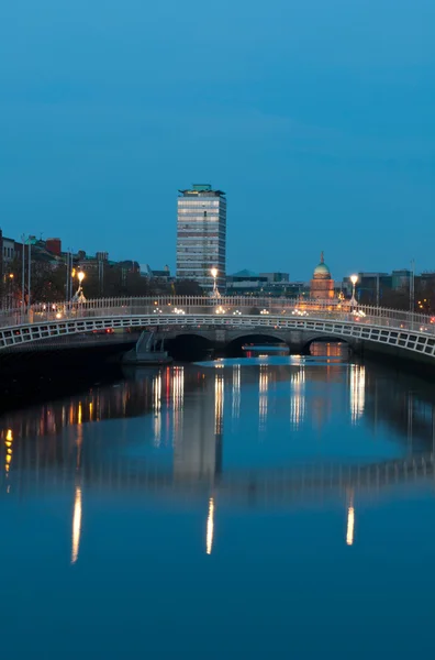 Dublin bei Nacht — Stockfoto