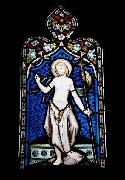 Janela de vitral religiosa — Fotografia de Stock