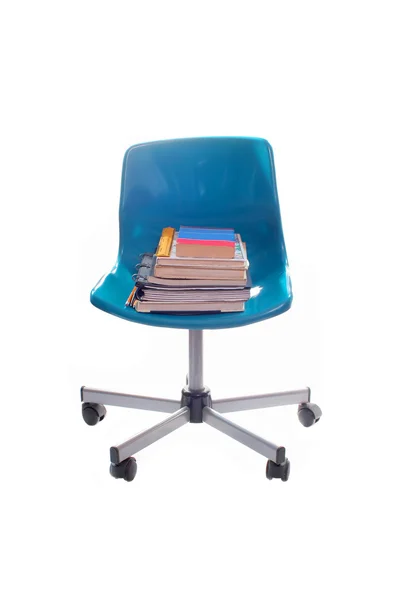 Cadeira de livro escolar — Fotografia de Stock