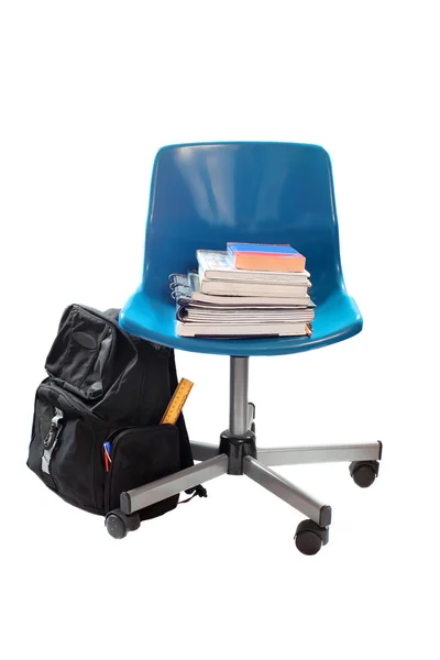 Iskolai könyv szék — Stock Fotó