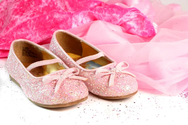 Pequenos sapatos princesa — Fotografia de Stock