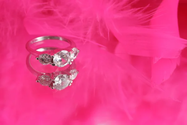 Glamour anello di diamanti — Foto Stock