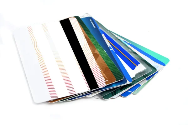 Cartões plásticos — Fotografia de Stock