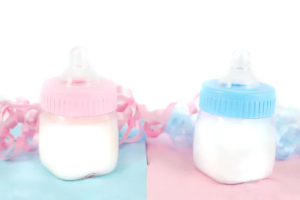 Детские бутылки — стоковое фото