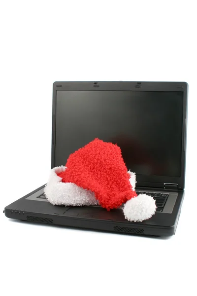 Karácsonyi laptop — Stock Fotó
