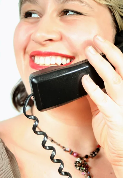 Hablar por teléfono — Foto de Stock