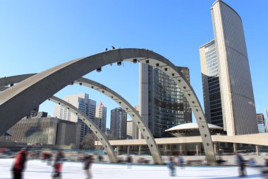 Skaters in Toronto clipart