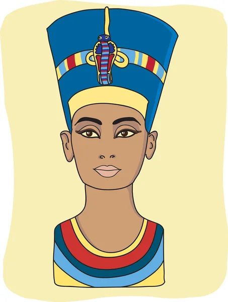 Nefertiti — Vetor de Stock