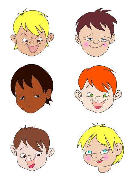 Face expressions — Stock Vector