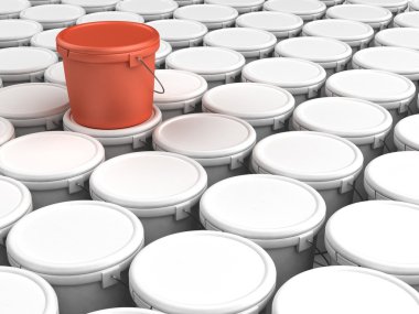 Plastic bucket pacage background clipart
