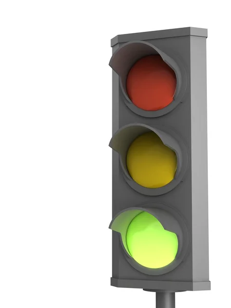 Red traffic light — Stock Photo, Image