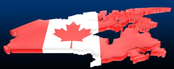 Karte des Kanadas — Stockfoto