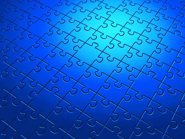 Modrý puzzle — Stock fotografie