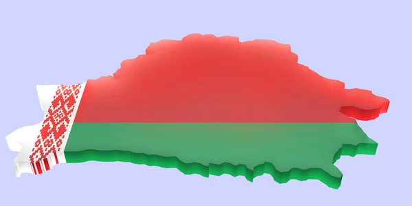 Карта Белоруссии — стоковое фото