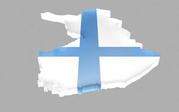Mapa de Finlandia — Foto de Stock