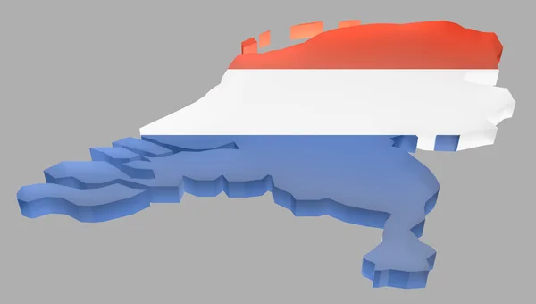 Mappa Paesi Bassi — Foto Stock