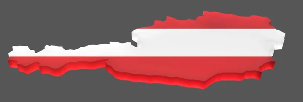 Map the Austria — Stock Photo, Image