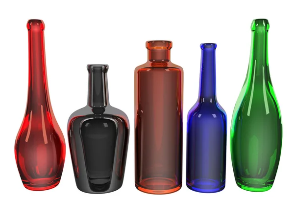 stock image Set of bottles colorful