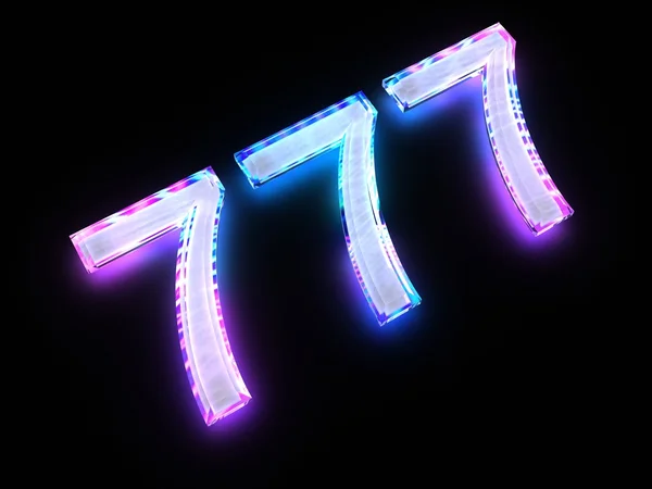 777 - знак — стоковое фото