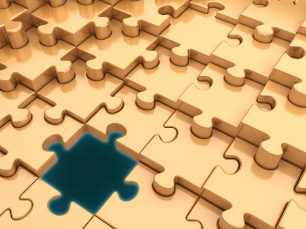 Puzzle com alívio — Fotografia de Stock