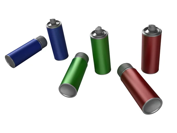Spray cans — Stock Photo, Image