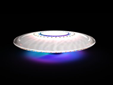 Unidentified flying object with light clipart
