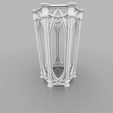 Column of Gothic style clipart