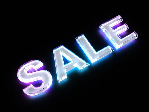 Stock image Sale sign with light