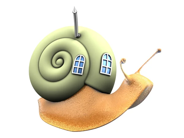 Snail with eco home