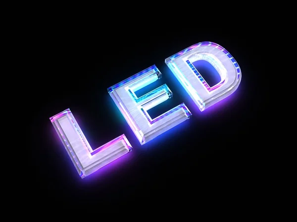 Segno tecnologia LED Foto Stock