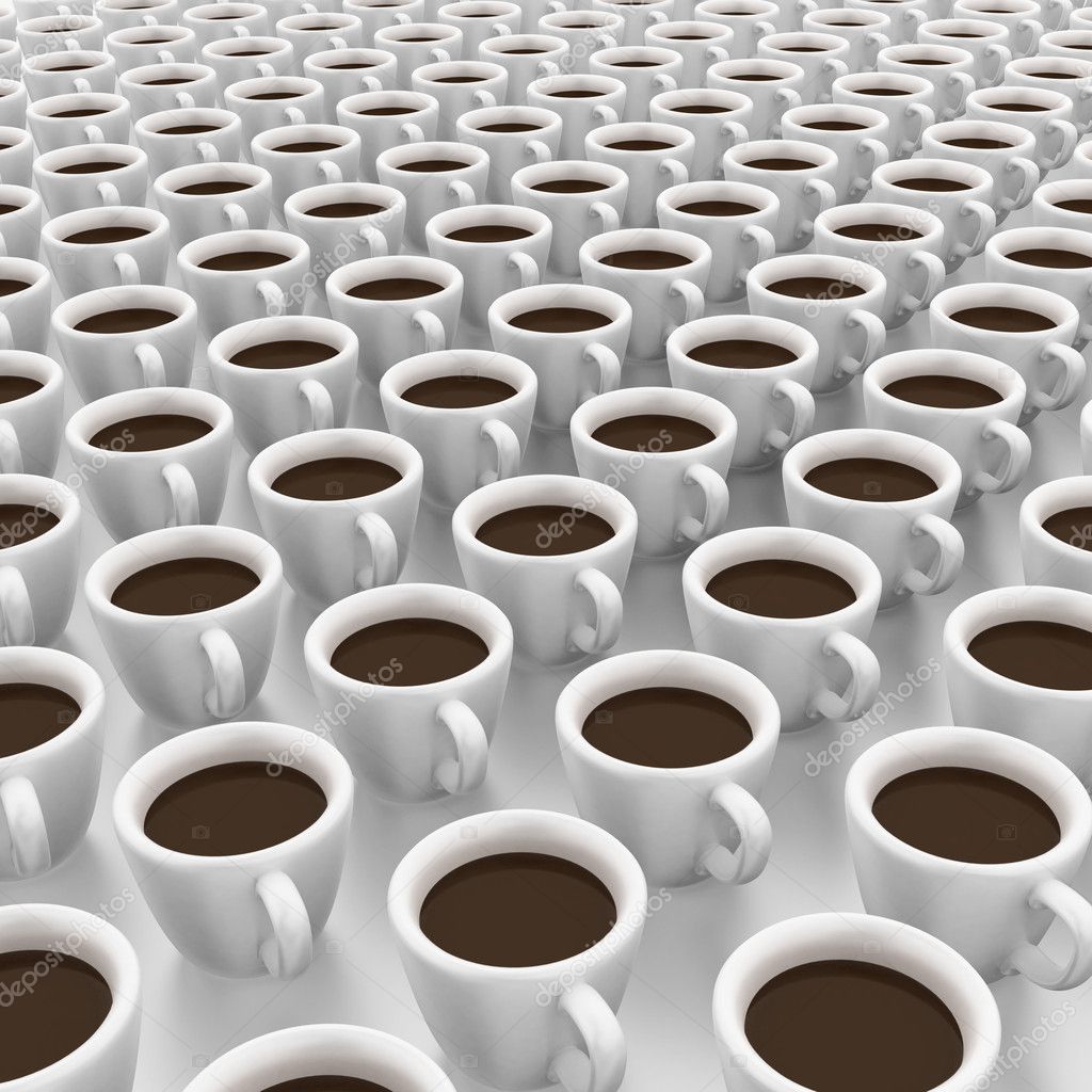 It is a lot of cups of coffee — Stock Photo © yuriy2design #10415923